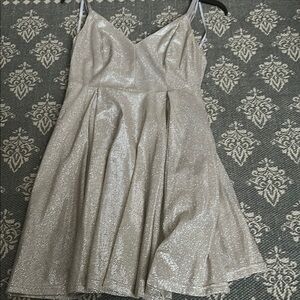 Shimmering Silver Dress